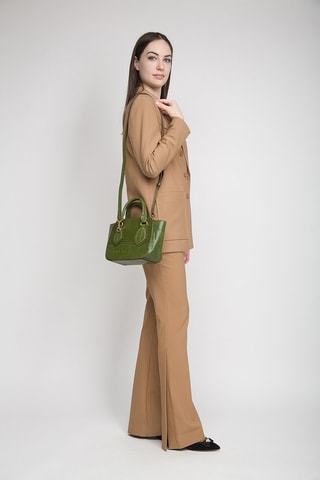 Leren Handtas Daphne - Groen