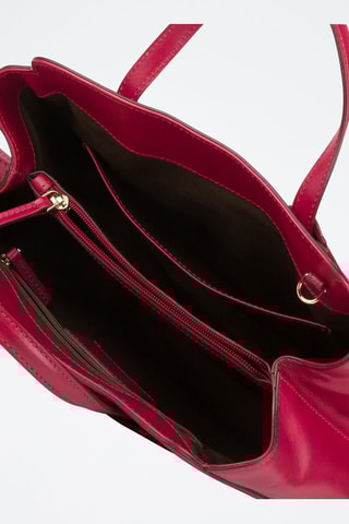 Leren Handtas Elettra - Fuchsia 