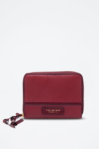 Leren Portefeuille Donna - Donkerrood