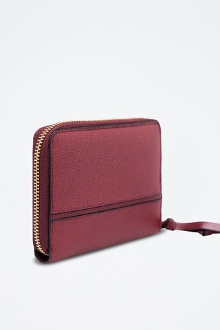 Leren Portefeuille Donna - Donkerrood