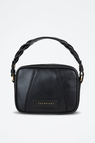 Bolso para cámara de fotos de piel Brigida - Negro