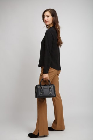 Leren Handtas Cecilia - Zwart