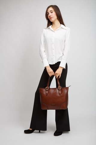 Leren Handtas Matilde - Bruin