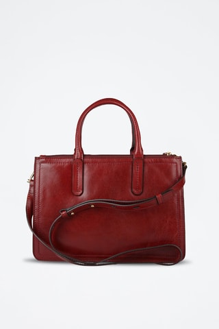 Leren Handtas Beatrice - Rood