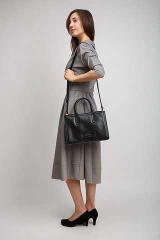 Leren Handtas Beatrice - Zwart