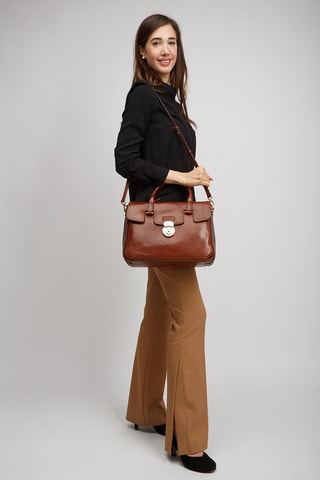 Leren Handtas Corsini - Camel