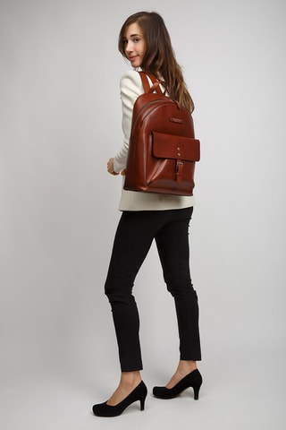 Leren Rugtas Lorenzo - Bruin