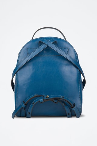 Leren Rugtas Elettra - Donkerblauw 