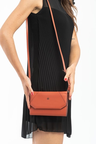 Leren Clutch - Oranje