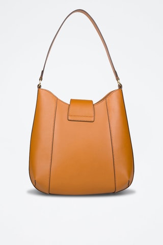 Leren Trendy Handtas Erica - Cognacbruin