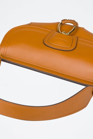 Leren Trendy Handtas Erica - Cognacbruin