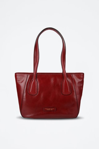 Leren Trendy Handtas Maddalena - Bordeauxrood