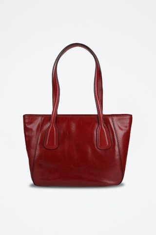 Leren Trendy Handtas Maddalena - Bordeauxrood