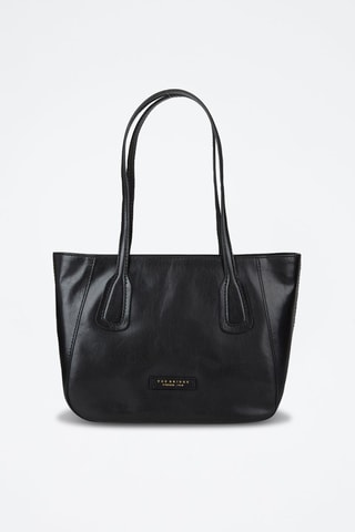 Leren Trendy Handtas Maddalena - Zwart