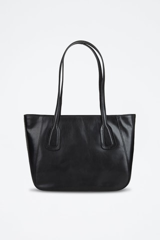 Leren Trendy Handtas Maddalena - Zwart