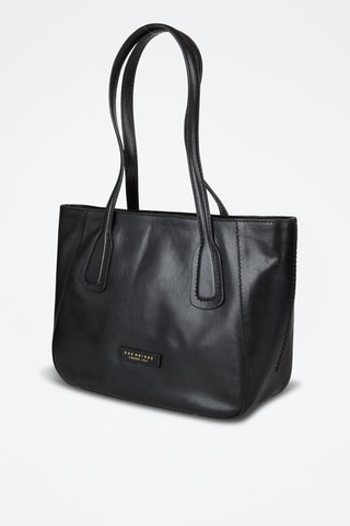 Leren Trendy Handtas Maddalena - Zwart