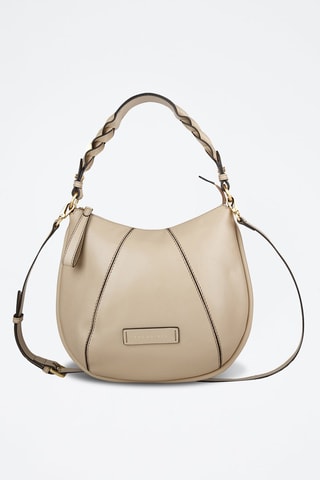 Leren Trendy Handtas Brigida - Beige