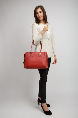 Leren Handtas - Rood 