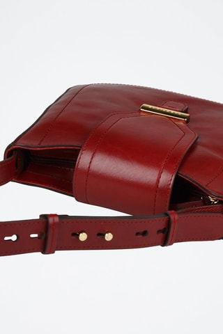 Leren Trendy Handtas Benedetta - Bordeauxrood