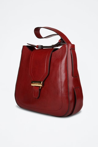 Leren Trendy Handtas Benedetta - Bordeauxrood