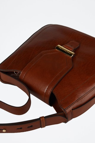 Leren Trendy Handtas Benedetta - Camel