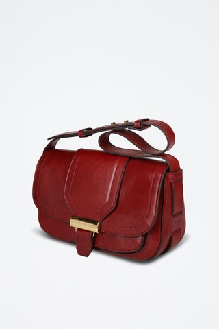 Leren Trendy Handtas Benedetta - Bordeauxrood