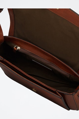 Leren Trendy Handtas Benedetta - Camel