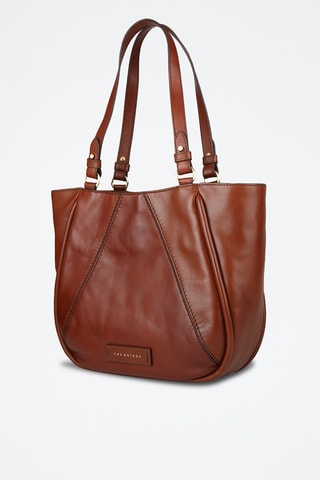 Leren Trendy Handtas Brigida - Bruin