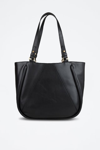 Leren Trendy Handtas Brigida - Zwart