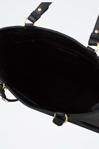 Leren Trendy Handtas Brigida - Zwart