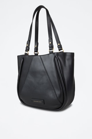 Leren Trendy Handtas Brigida - Zwart