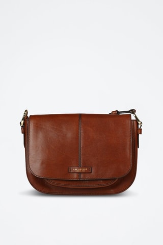 Leren Schoudertas Faentina - Bruin