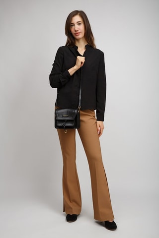 Leren Schoudertas Elba - Zwart