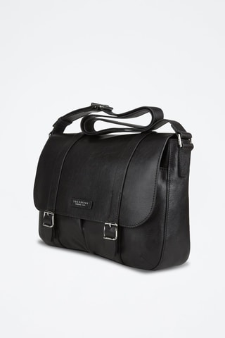 Bandolera de piel Cesare - Negro 