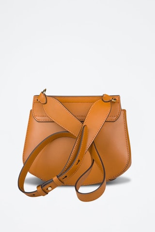 Bandolera de piel Erica - Coñac