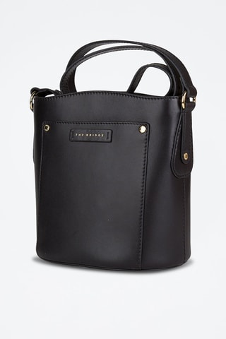 Bandolera de piel - Negro