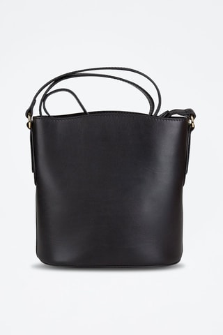 Bandolera de piel - Negro