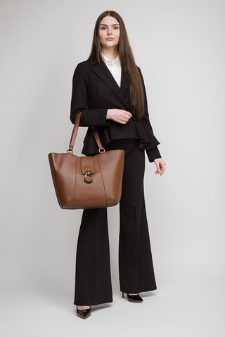 Leren Shopper Erica - Bruin