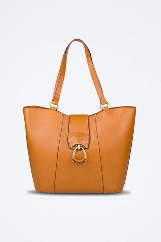 Leren Shopper Erica - Cognacbruin