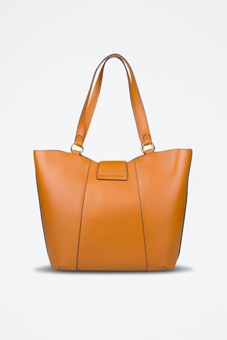 Leren Shopper Erica - Cognacbruin