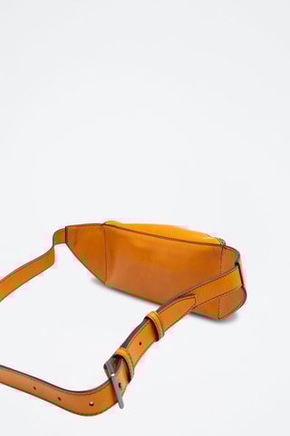 Riñonera de piel - Amarillo