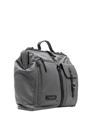 Bandolera de piel - Gris