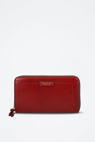 Leren Portefeuille Elba - Rood