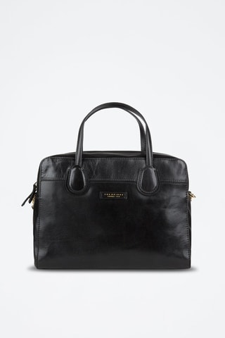 Maletín de piel Elettra - Negro 