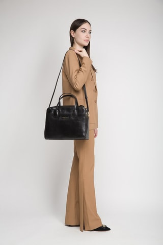 Maletín de piel Elettra - Negro 