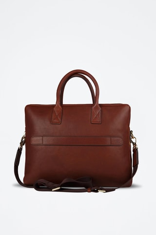 Maletín de piel Serristori - Camel