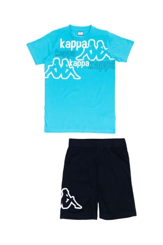 T-shirt en Short - Turquoise en Marineblauw