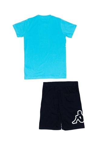 T-shirt en Short - Turquoise en Marineblauw