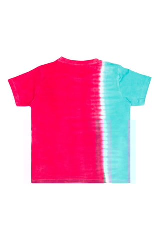T-shirt Dip and Dye en Short- Fuchsia