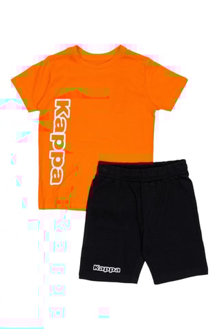 T-shirt en Short - Oranje en Marineblauw